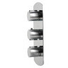 ALFI brand AB4101-PC Polished Chrome Concealed 4-Way Thermostatic Valve Shower Mixer /w Round Knobs