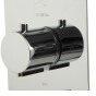 ALFI brand AB4101-PC Polished Chrome Concealed 4-Way Thermostatic Valve Shower Mixer /w Round Knobs