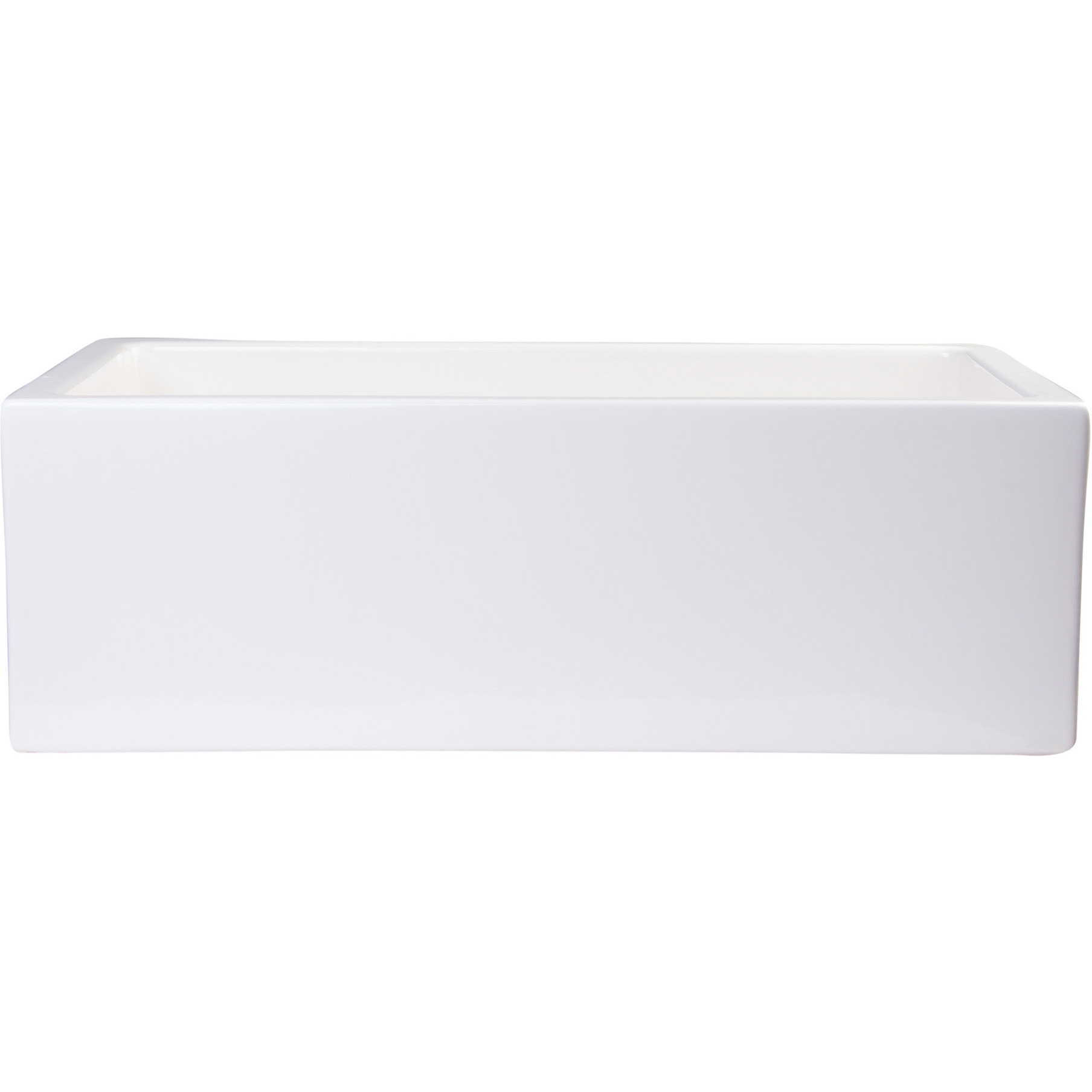 ALFI brand AB3018SB-B  30" Biscuit Smooth Apron Thick Wall Fireclay Single Bowl Farm Sink