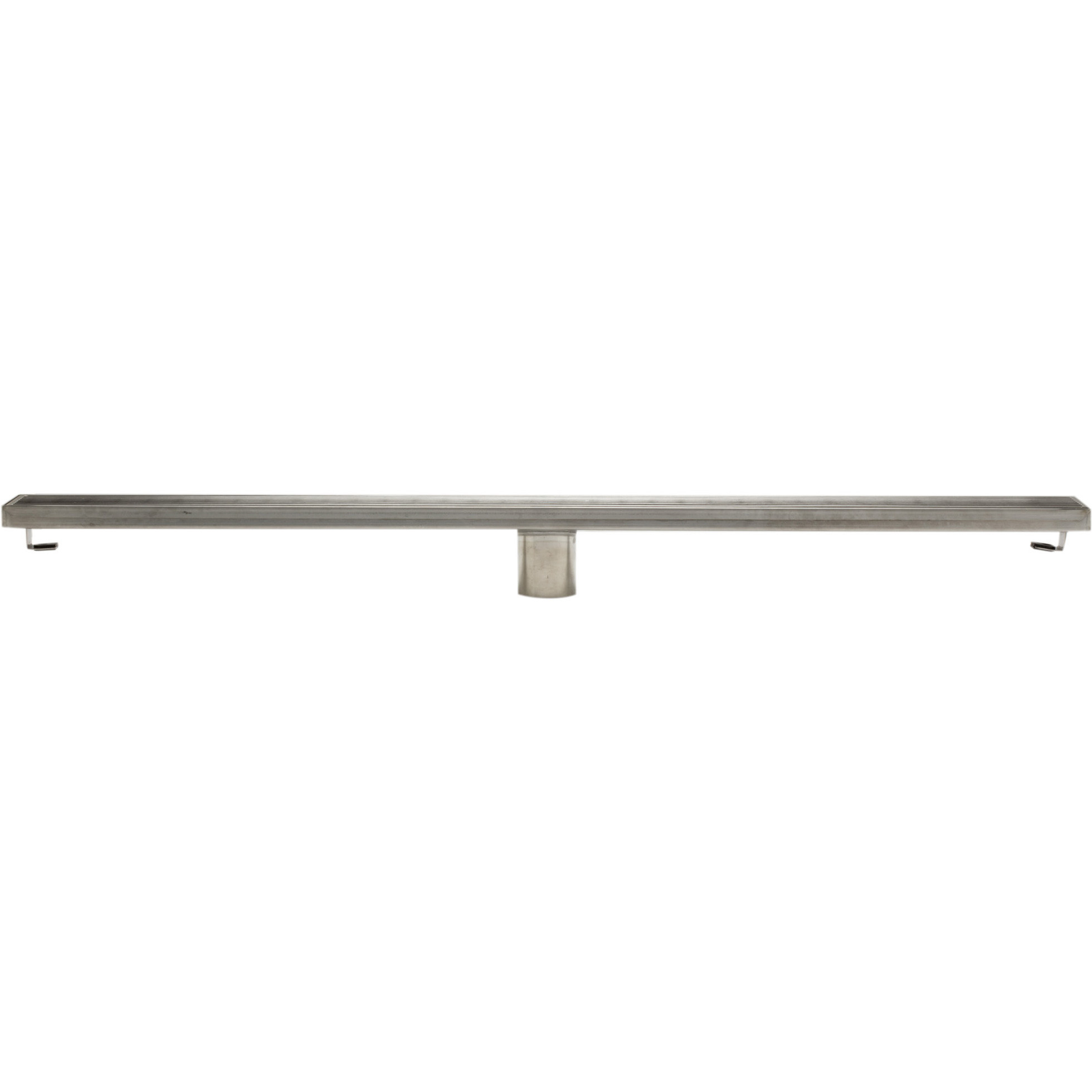 ALFI brand ABLD36D 36" Modern Stainless Steel Linear Shower Drain with Groove Lines