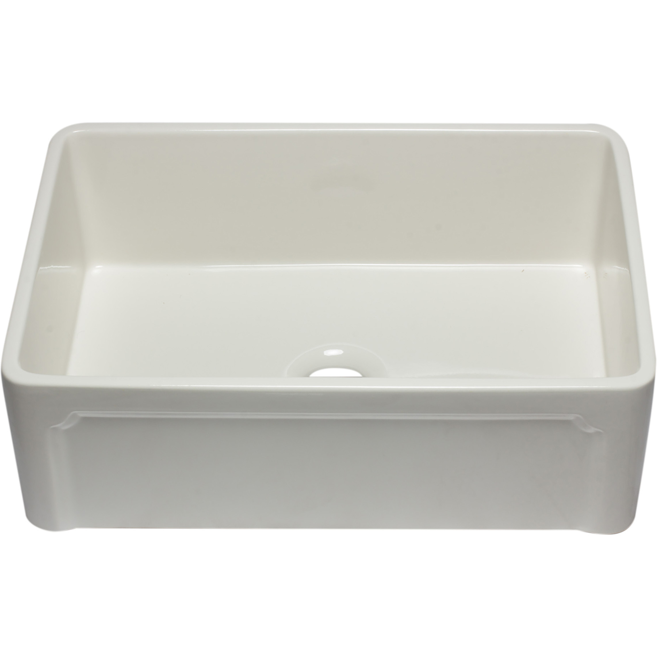 ALFI brand AB3020SB-B 30 inch Biscuit Reversible Single Fireclay Farmhouse Kitchen Sink
