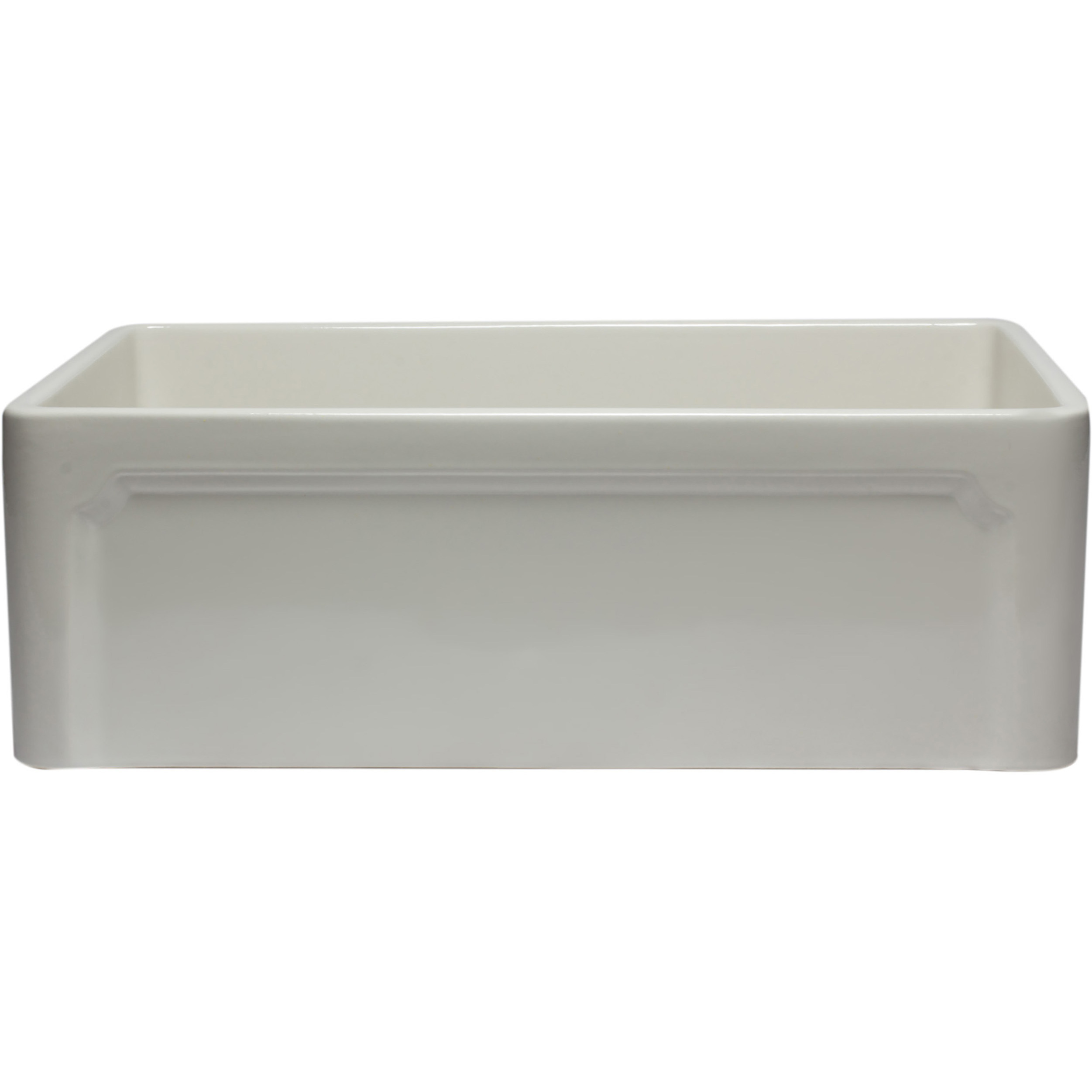 ALFI brand AB3020SB-B 30 inch Biscuit Reversible Single Fireclay Farmhouse Kitchen Sink