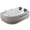 EAGO AM124ETL-L 6 ft Left Corner Acrylic White Whirlpool Bathtub for Two