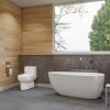 ALFI brand AB2503-PC Polished Chrome Deck Mounted Tub Filler with Hand Held Showerhead