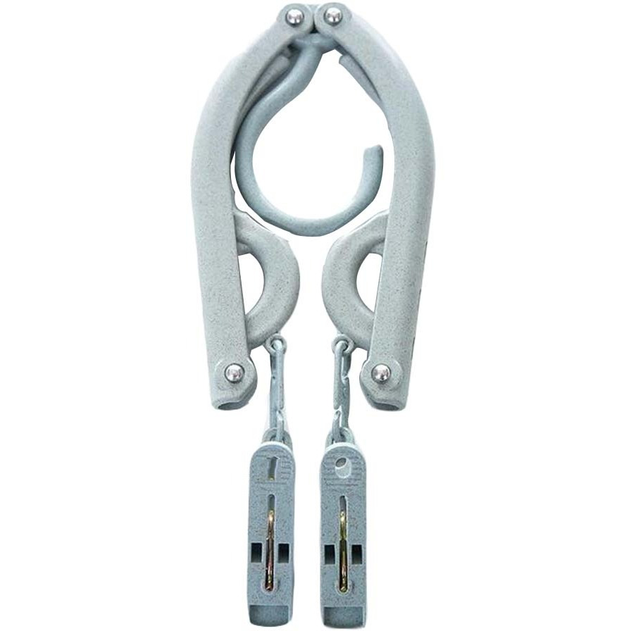 4pc Portable Clothes Hanger Foldable Drying Rack Travel Clothes Hanger with Clip