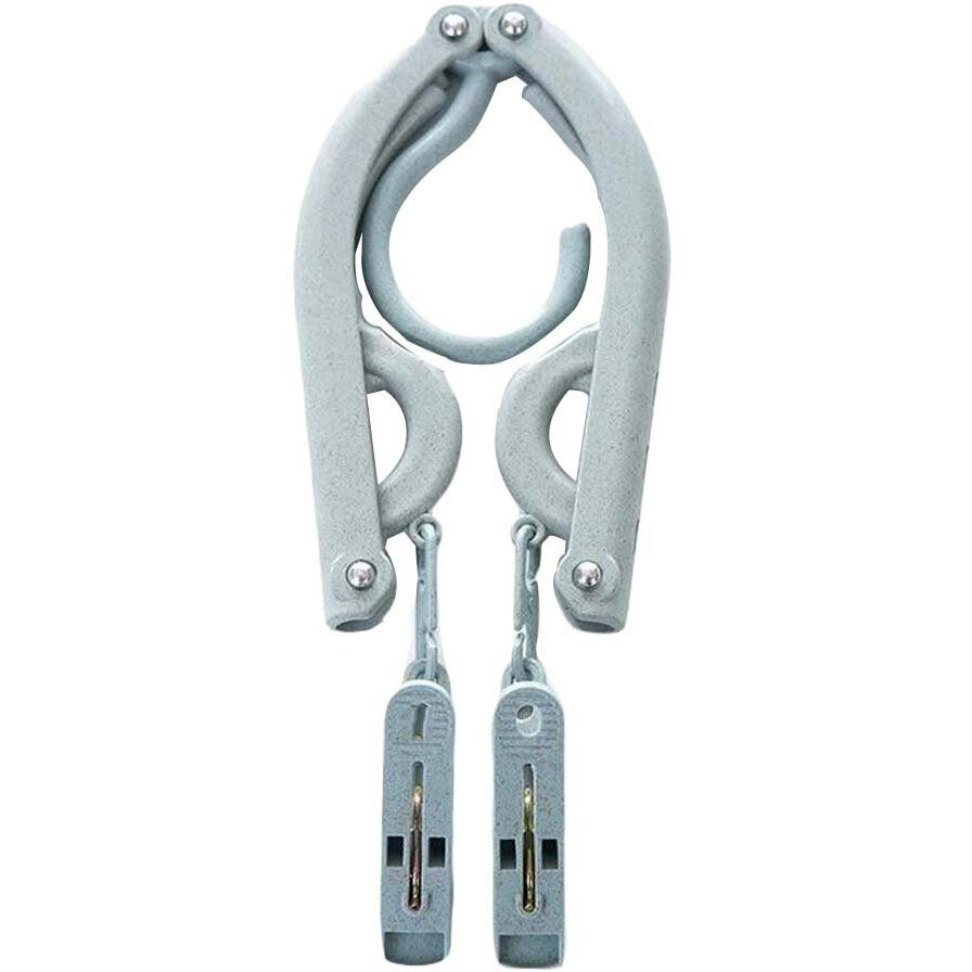 4pc Portable Clothes Hanger Foldable Drying Rack Travel Clothes Hanger with Clip