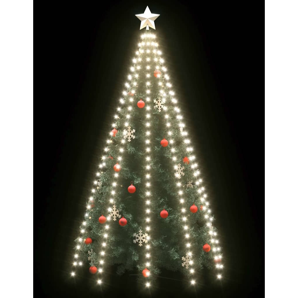 vidaXL Christmas Tree Net Lights with 250 LEDs Cold White 98.4"