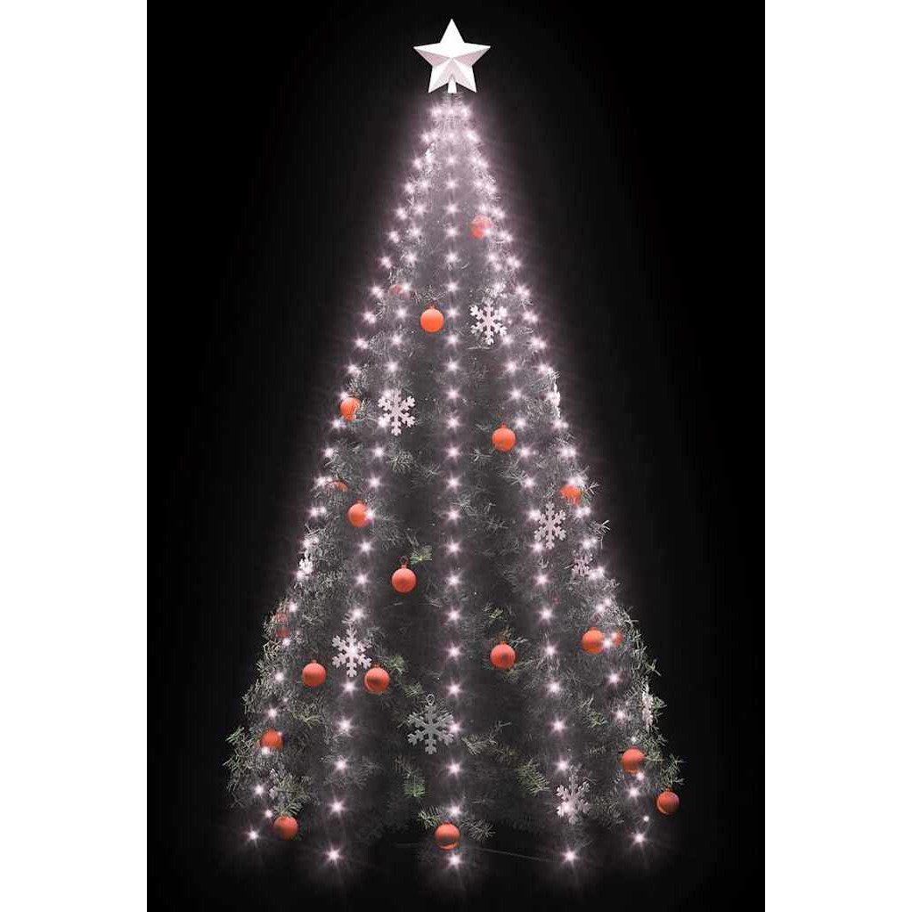 vidaXL Christmas Tree Net Lights with 250 LEDs 98.4"