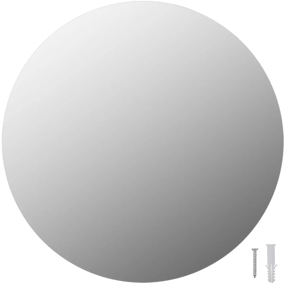 vidaXL Wall Mirror 15.7" Round Glass