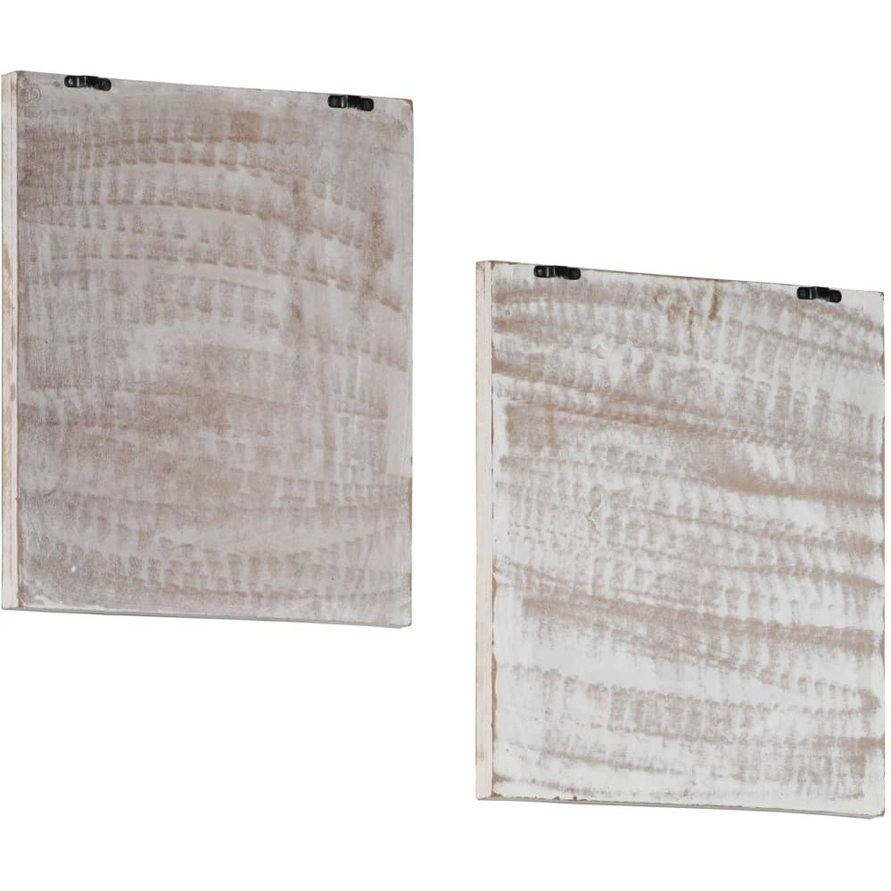 vidaXL Hand-Carved Wall Panels 2 pcs MDF 15.7&quotx15.7&quotx0.6"