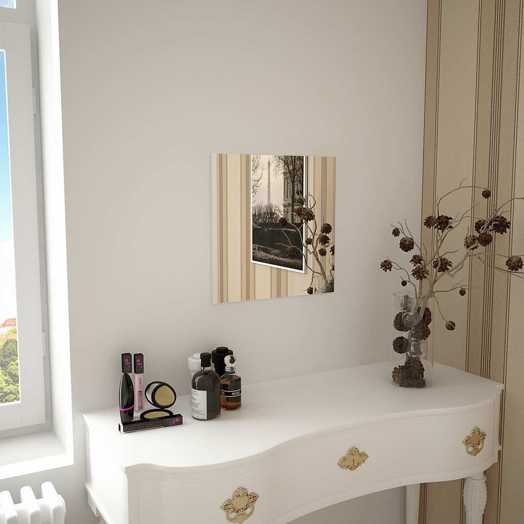 vidaXL Wall Mirror 15.7&quotx15.7" Square Glass