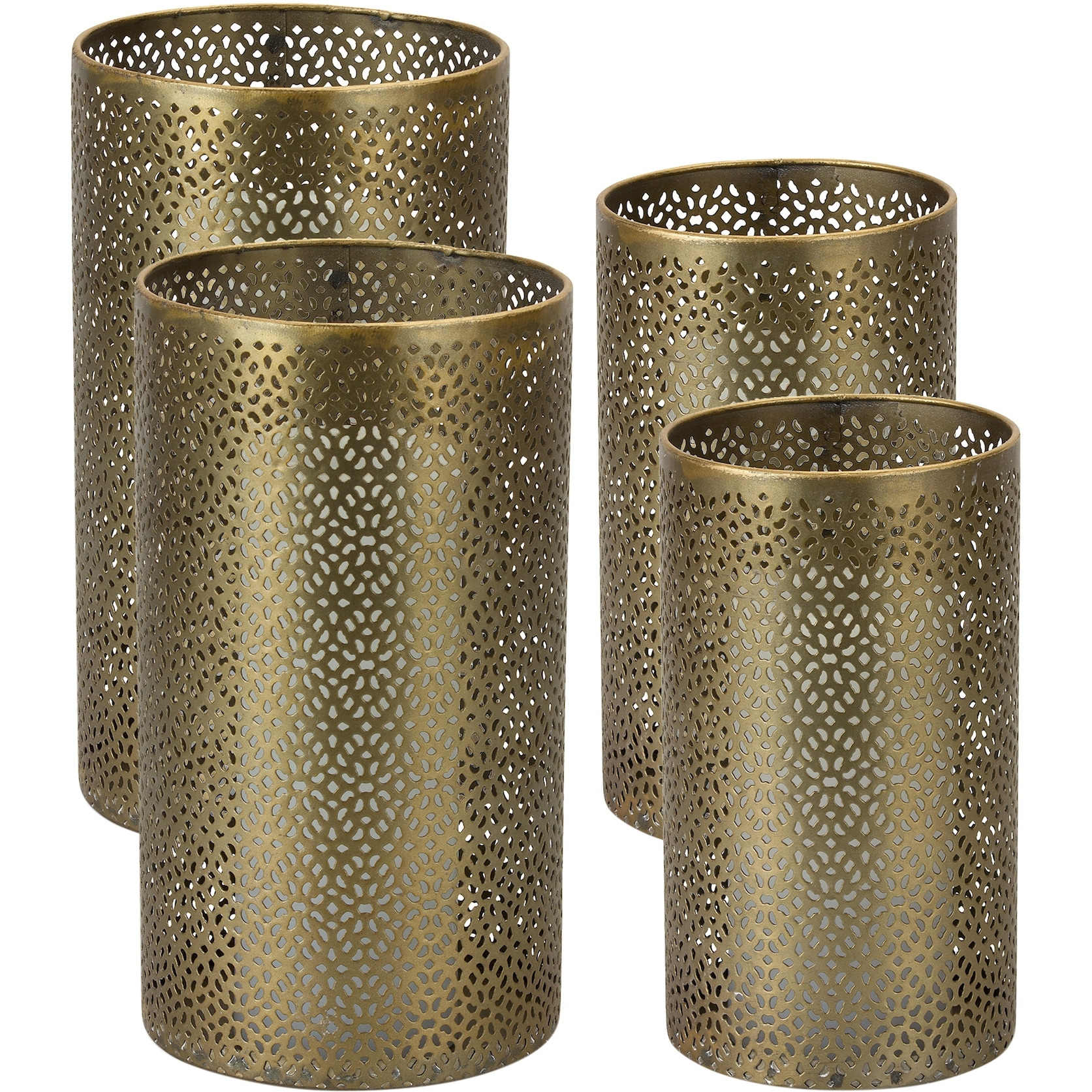 Metal Candle Holder (Set of 4)