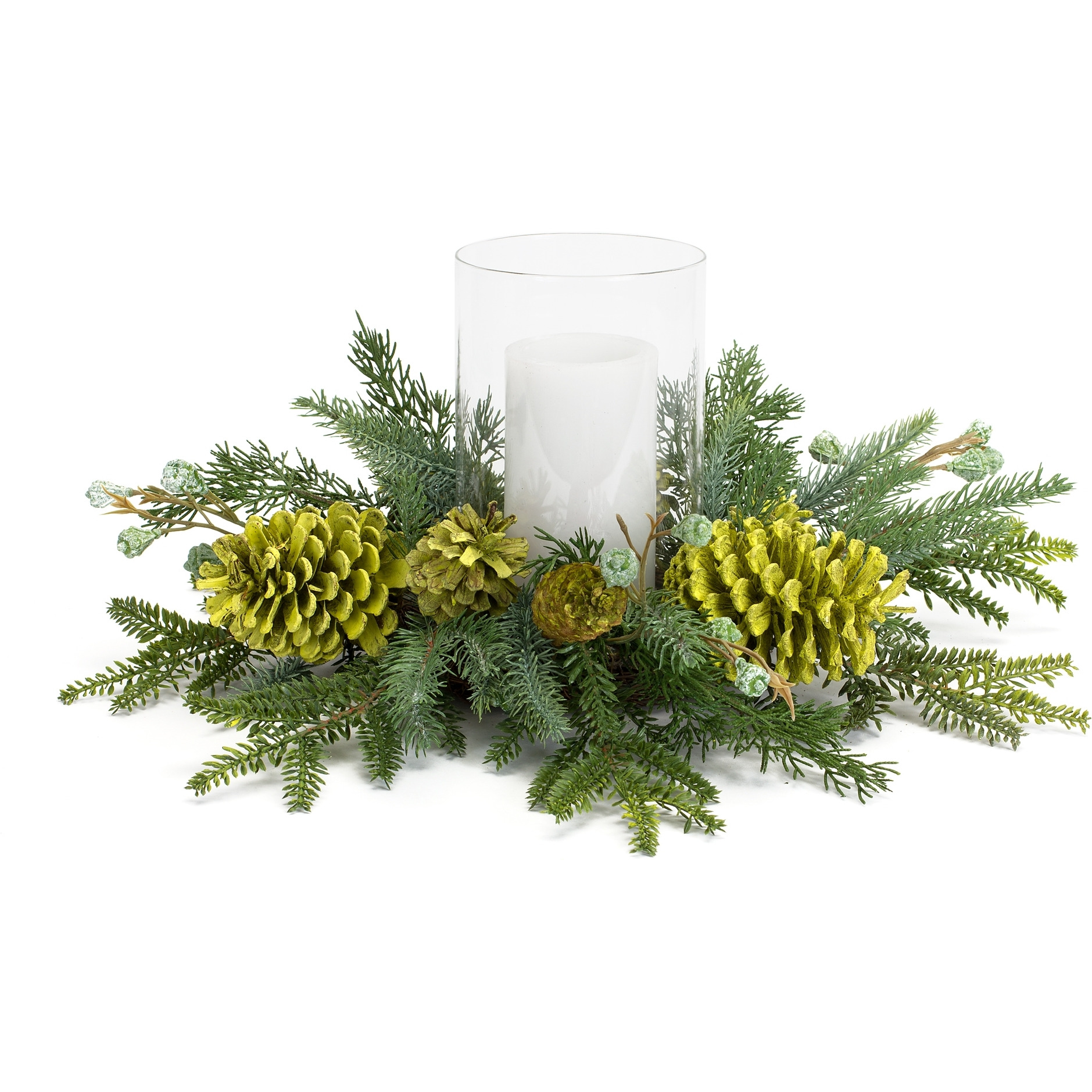 Mixed Pine Candle Holder