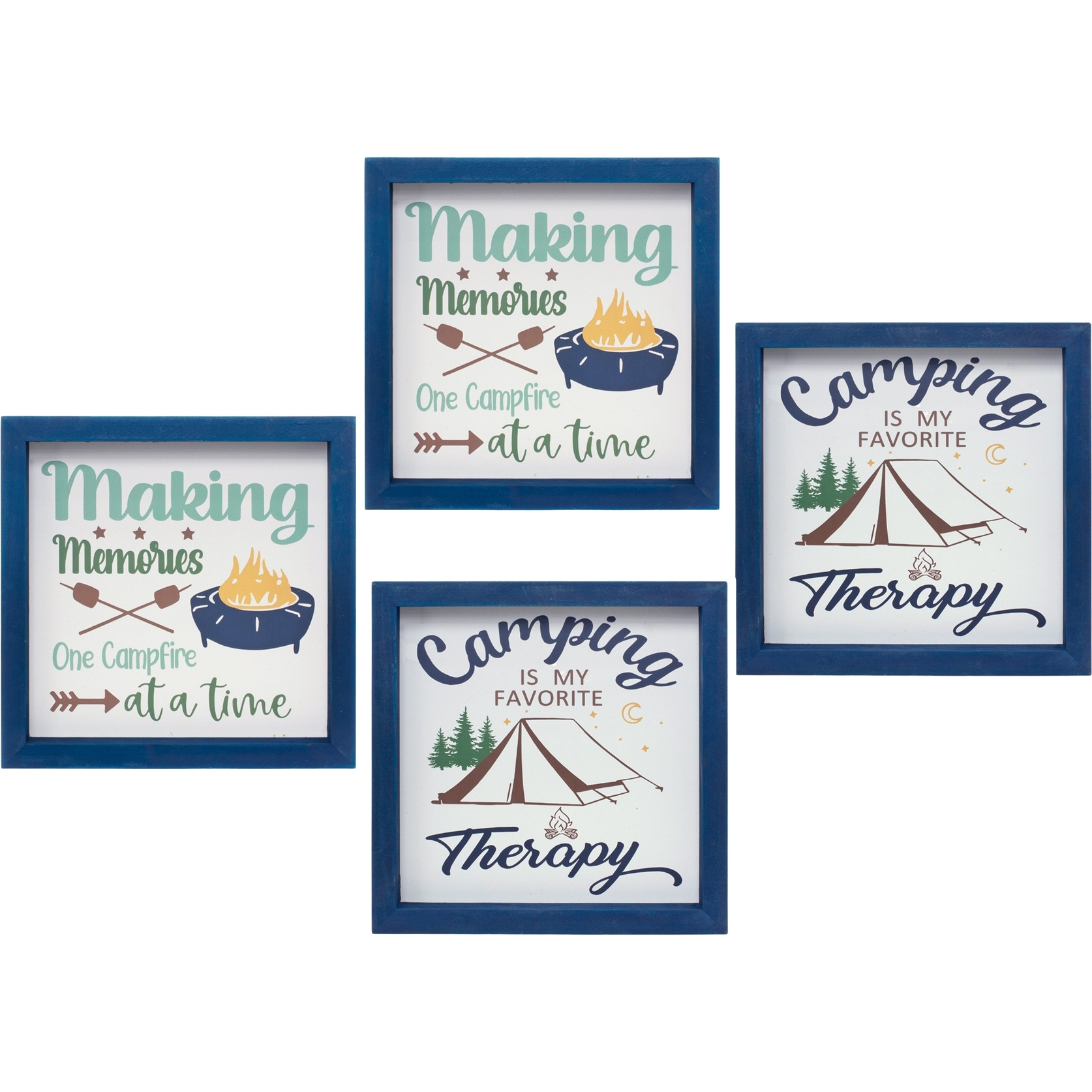 Camping Sign (Set of 4)