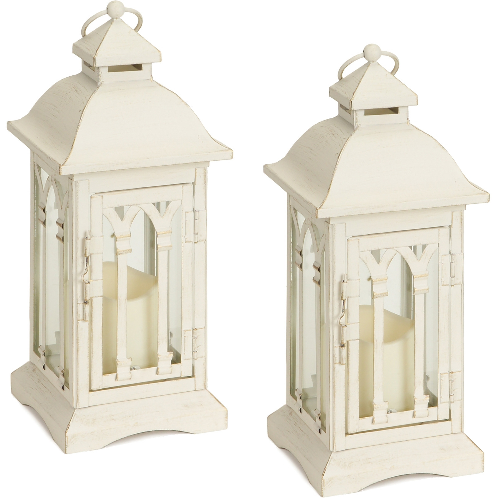Lantern w/ LED Candle (Set of 2)