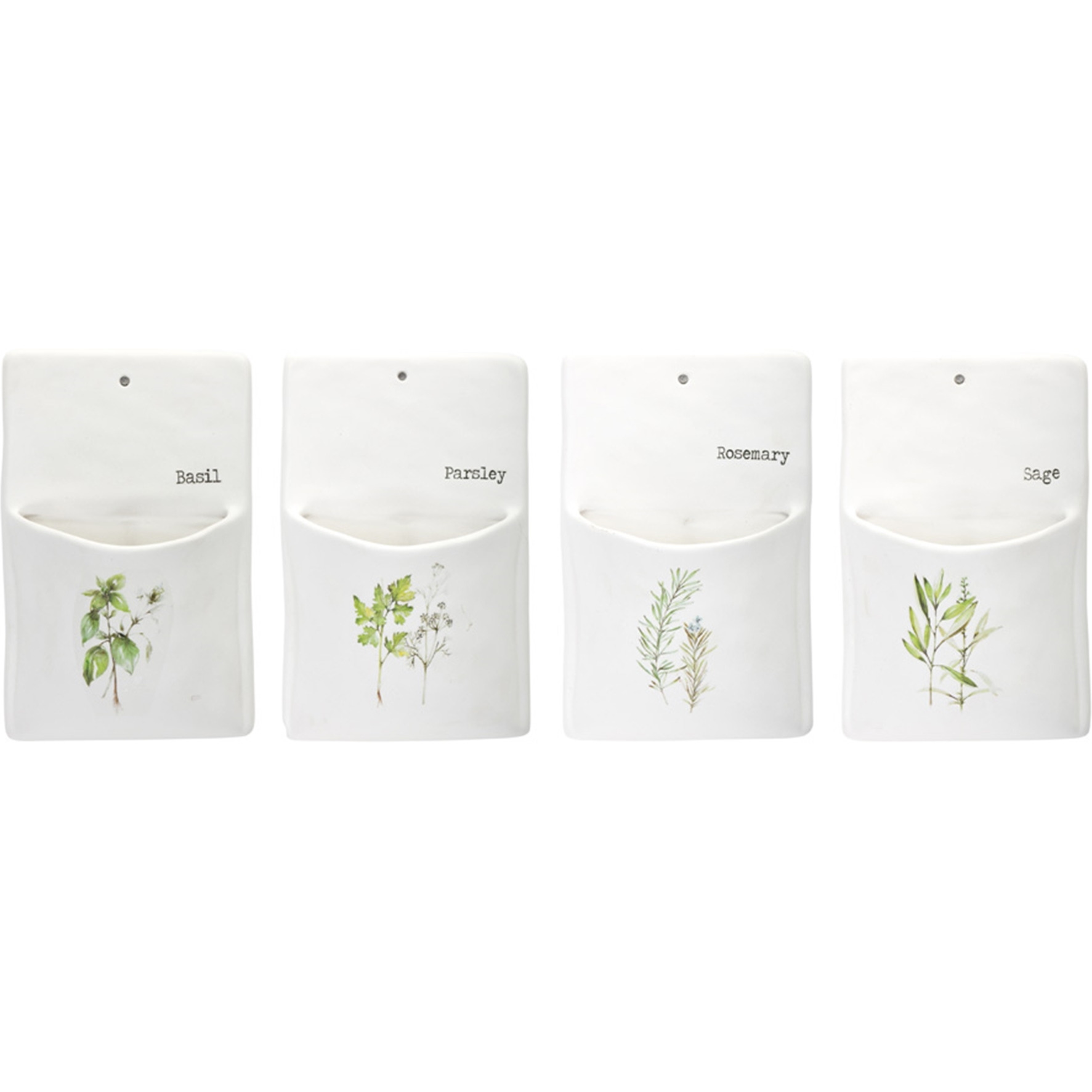 Herb Wall Pocket (Set of 4)