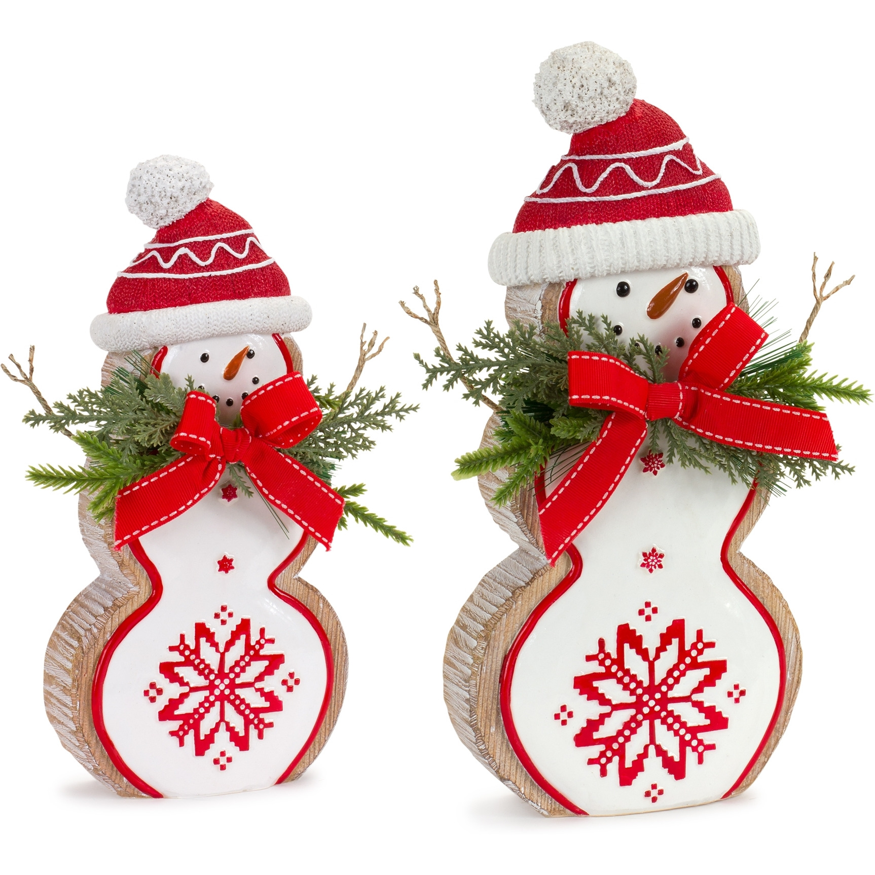 Snowman Figurine (Set of 2)