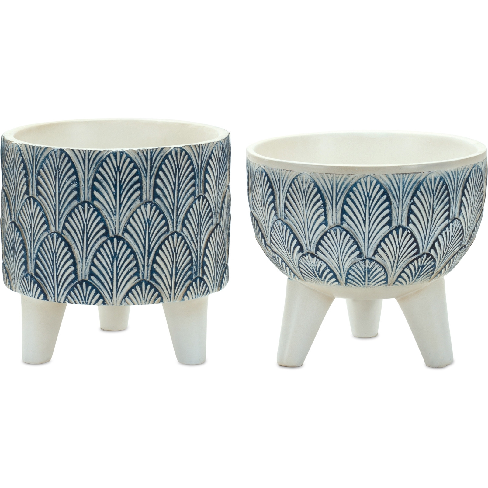 Decorative Pot w/Legs (Set of 2)