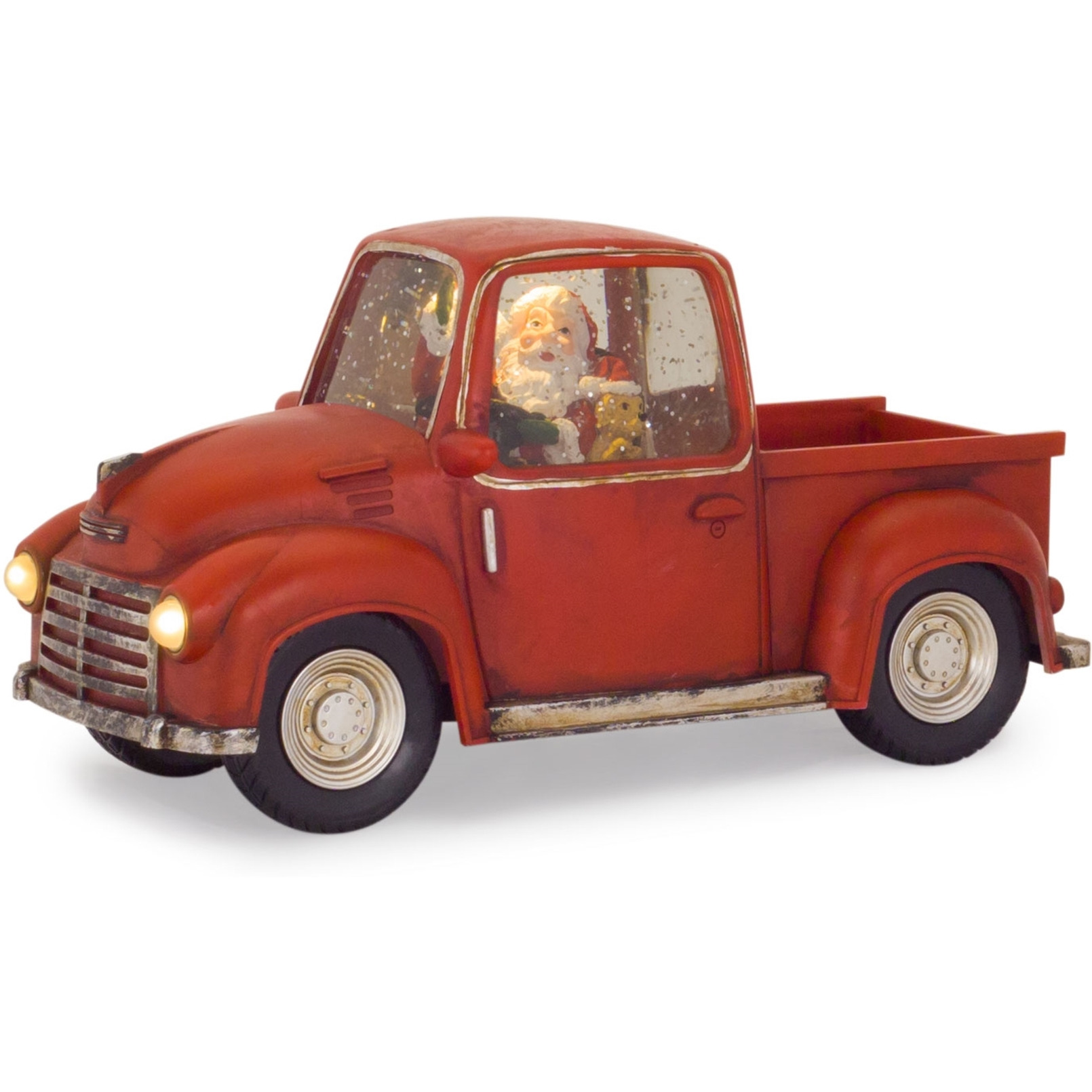 Truck Snow Globe w/ Santa