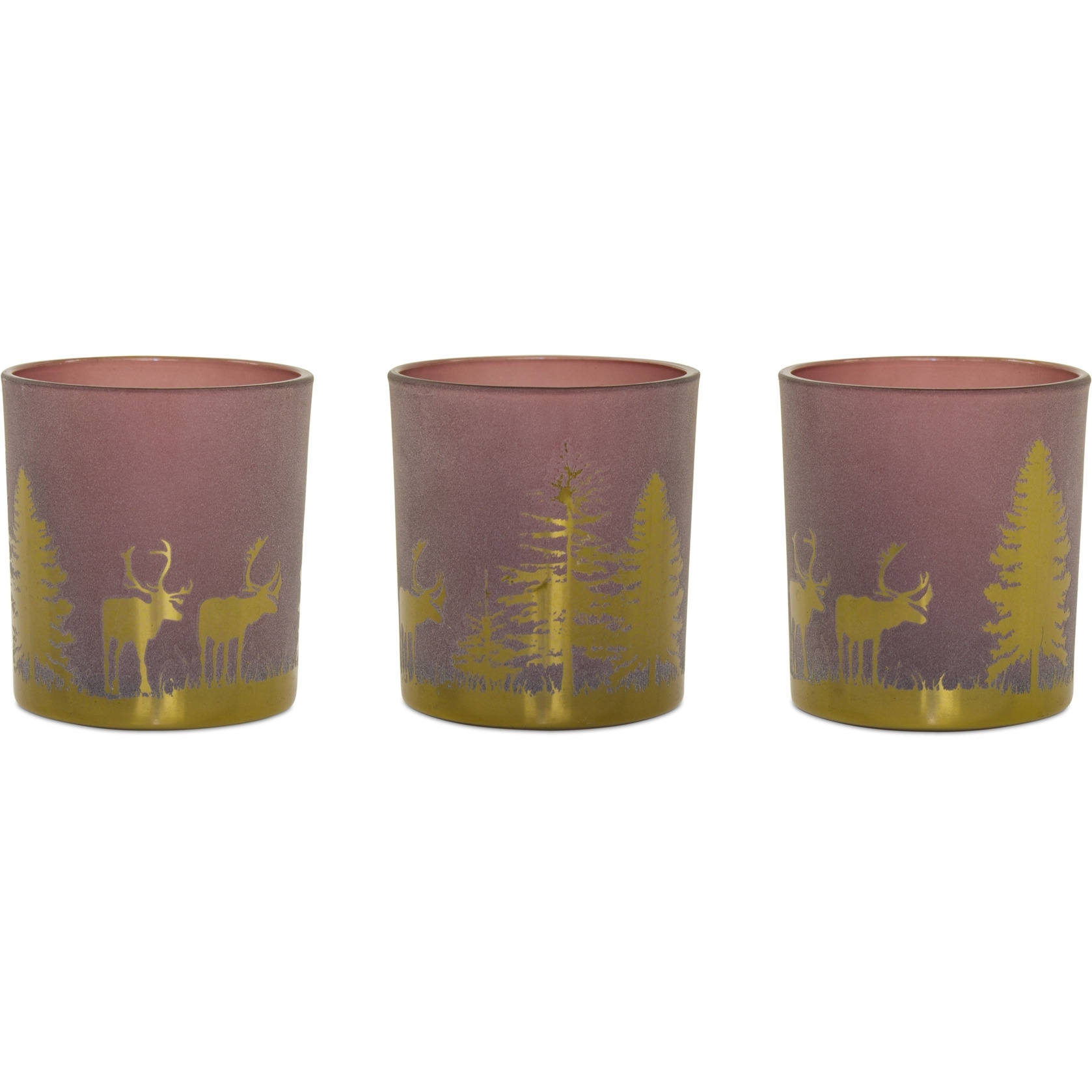 Woodland Deer Votive Holder (Set of 3)