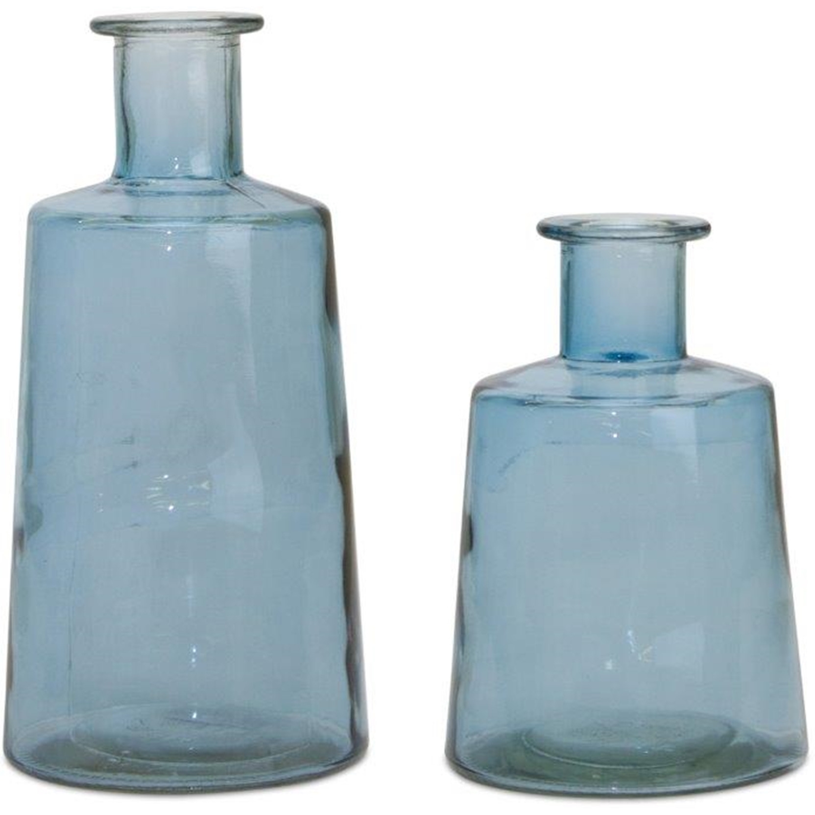 Glass Bottle Vase (Set of 2)