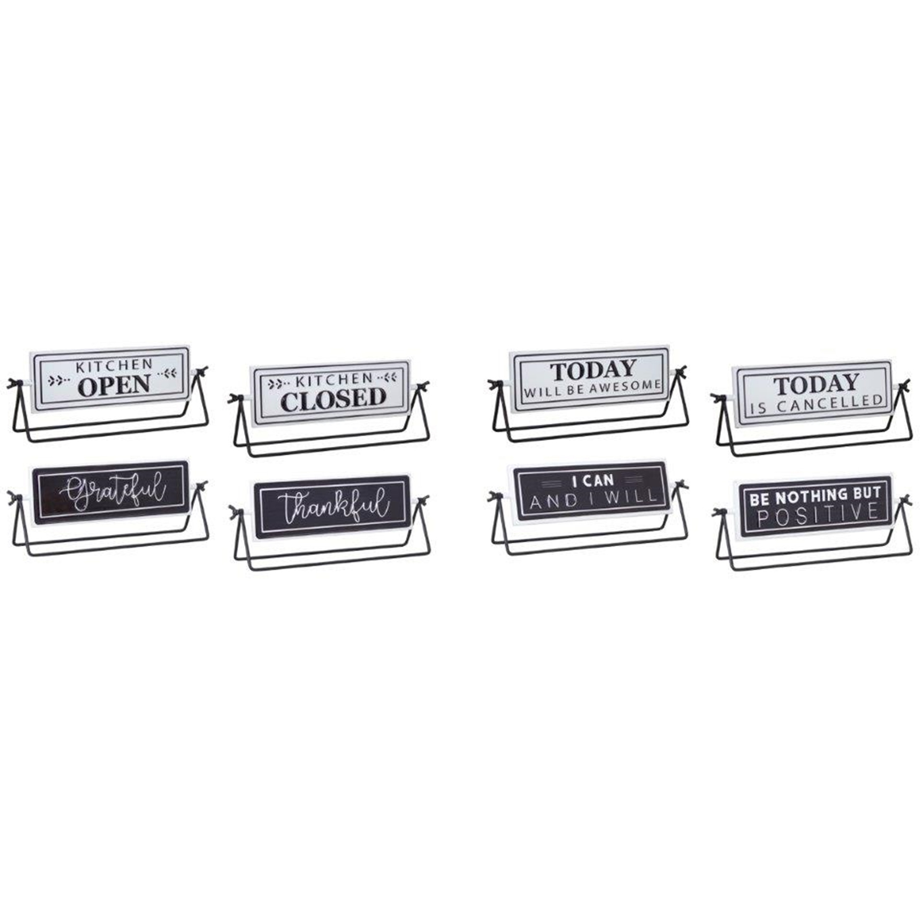 Reversable Sign with Stand (Set of 4)