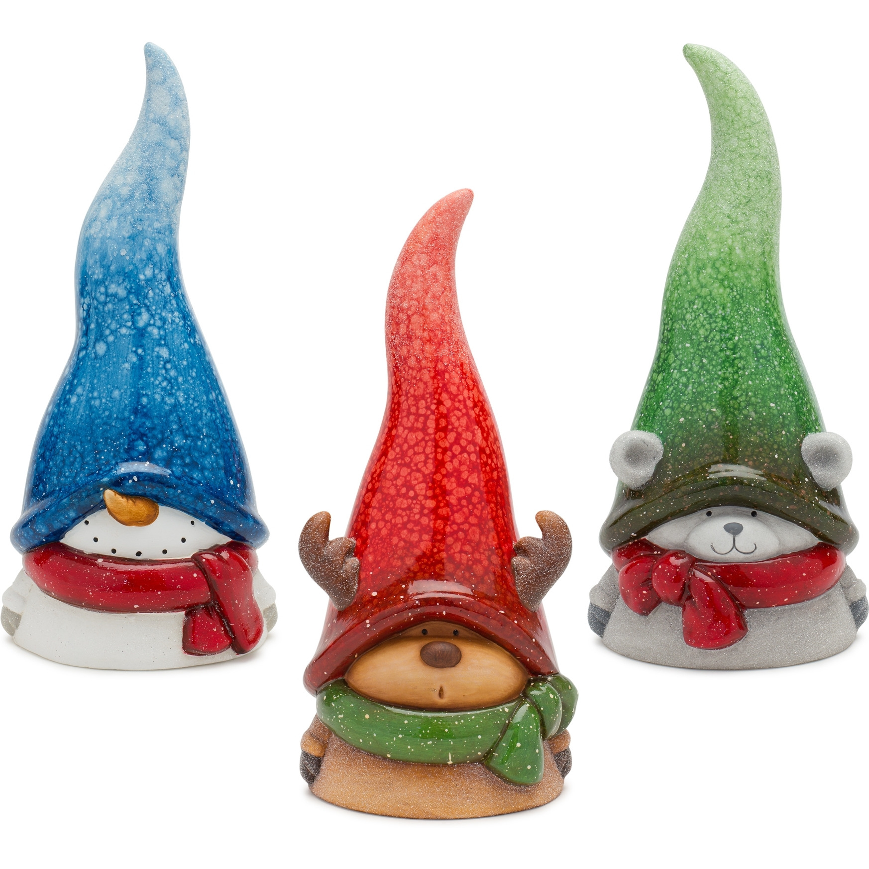 Snowman/Moose/Bear Figurine (Set of 3)