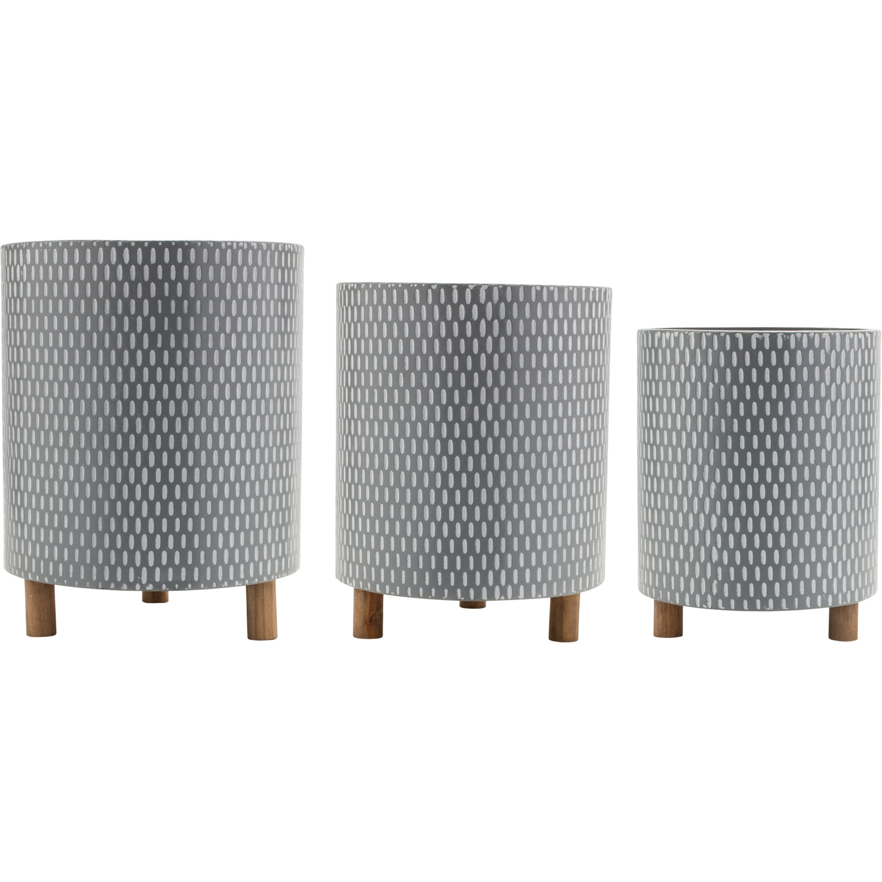 Decorative Pot w/ Legs (Set of 3)