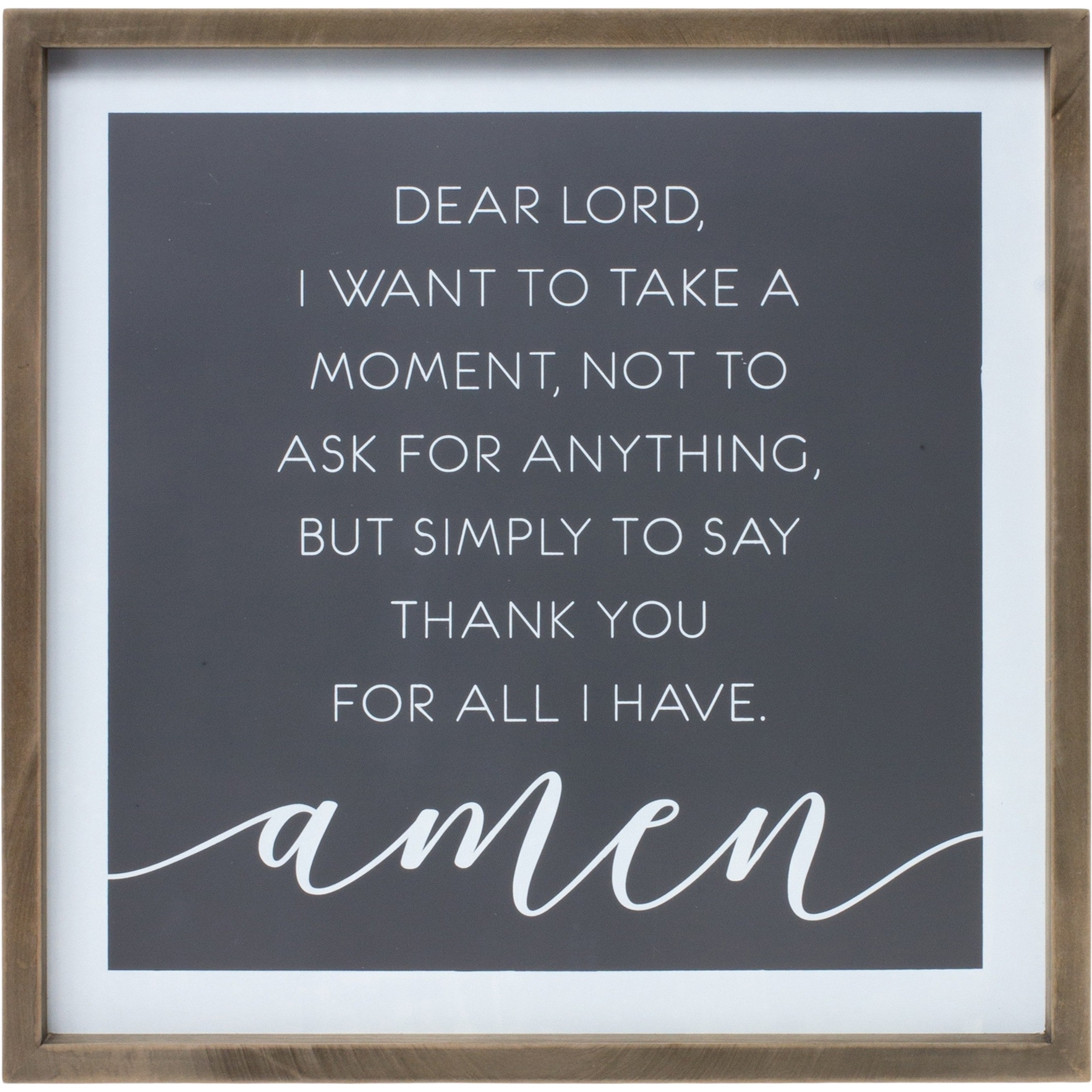 Thank You Prayer Plaque