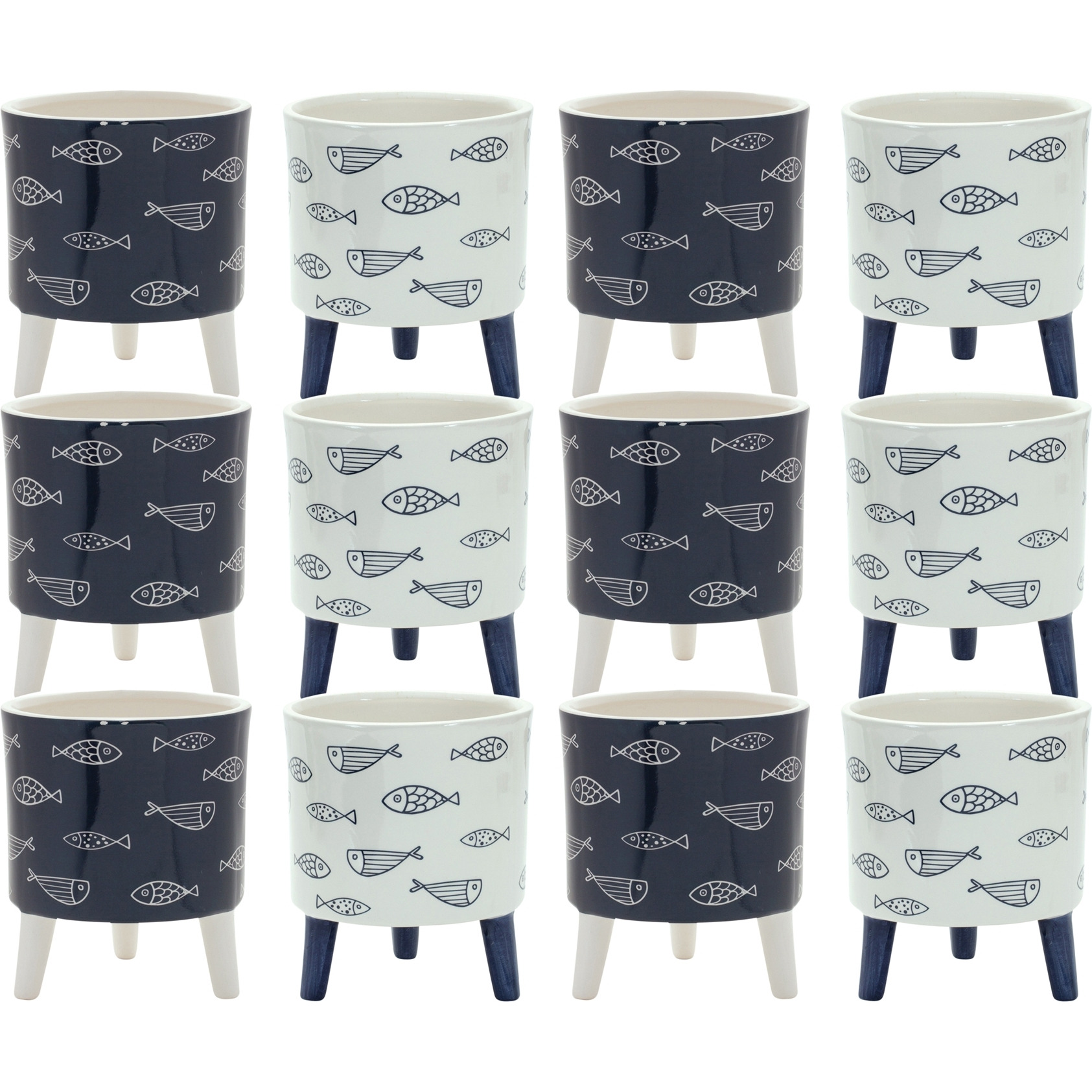 Decorative Pot w/Legs (Set of 12)