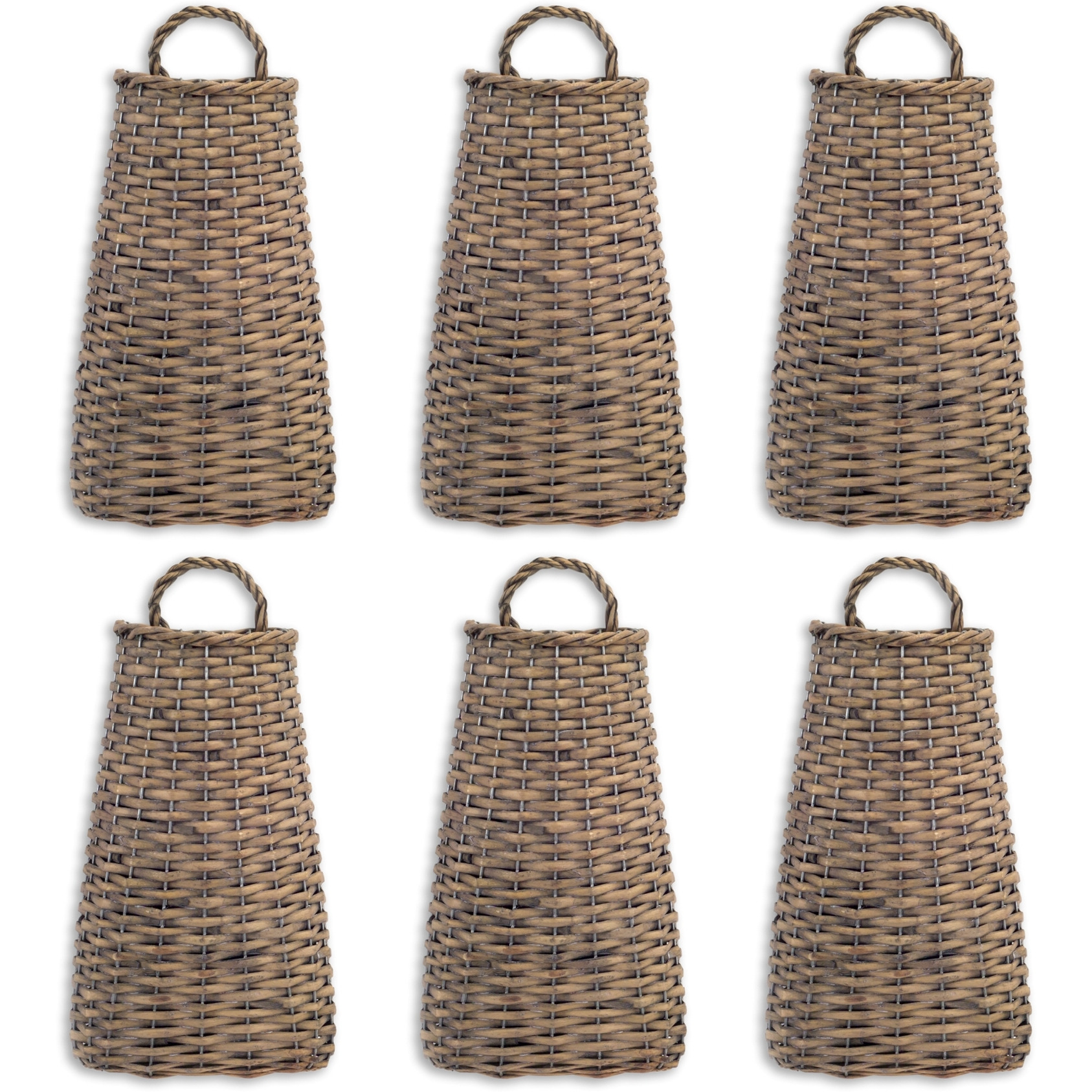 Willow Wall Basket (Set of 6)