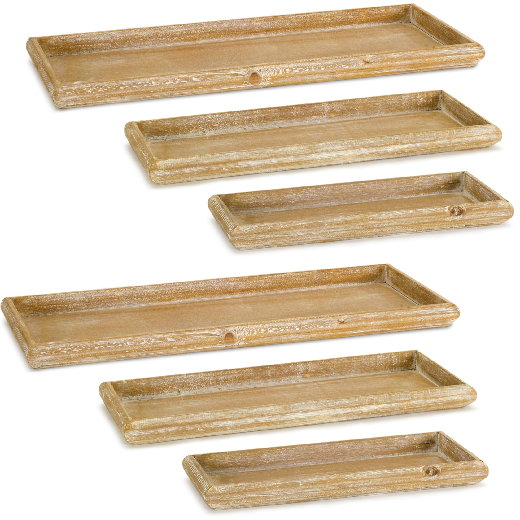 Wooden Tray (Set of 6)