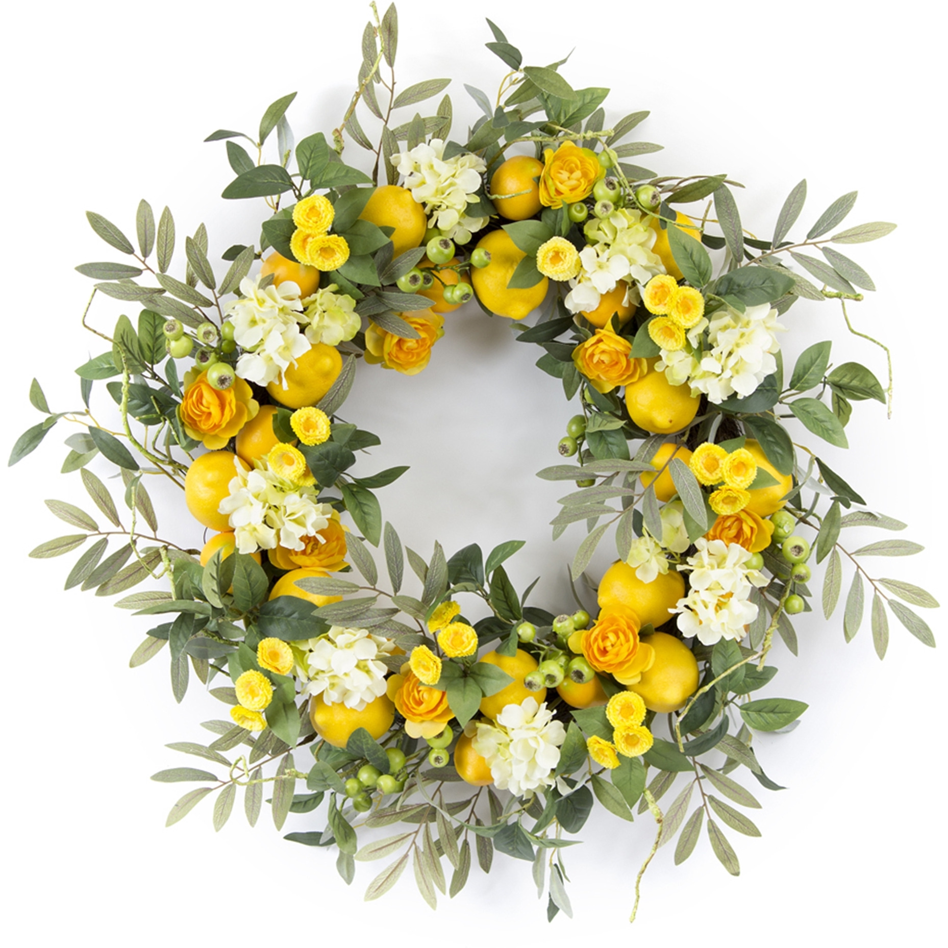 Lemon/Floral Wreath