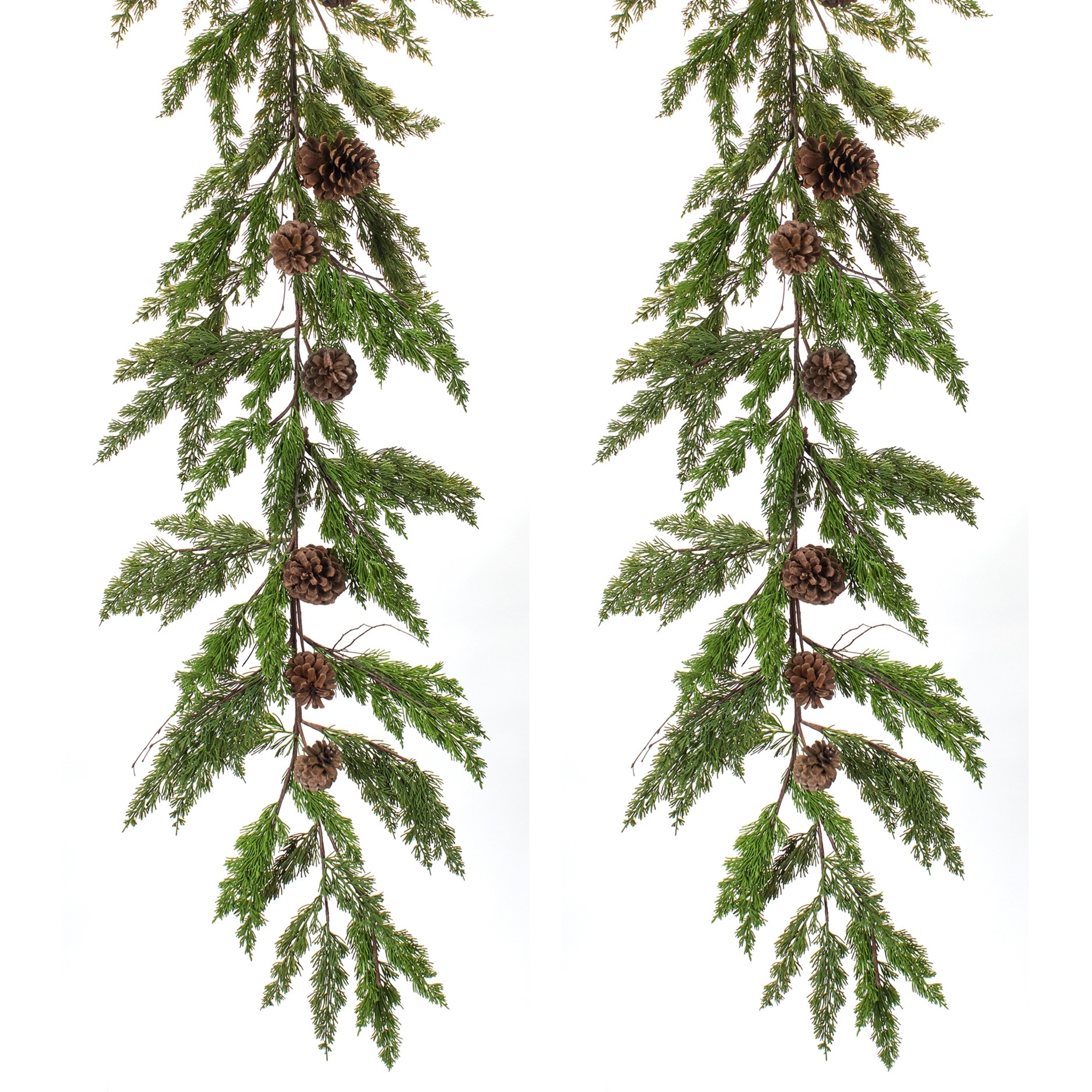 Pine and Cone Garland (Set of 2)