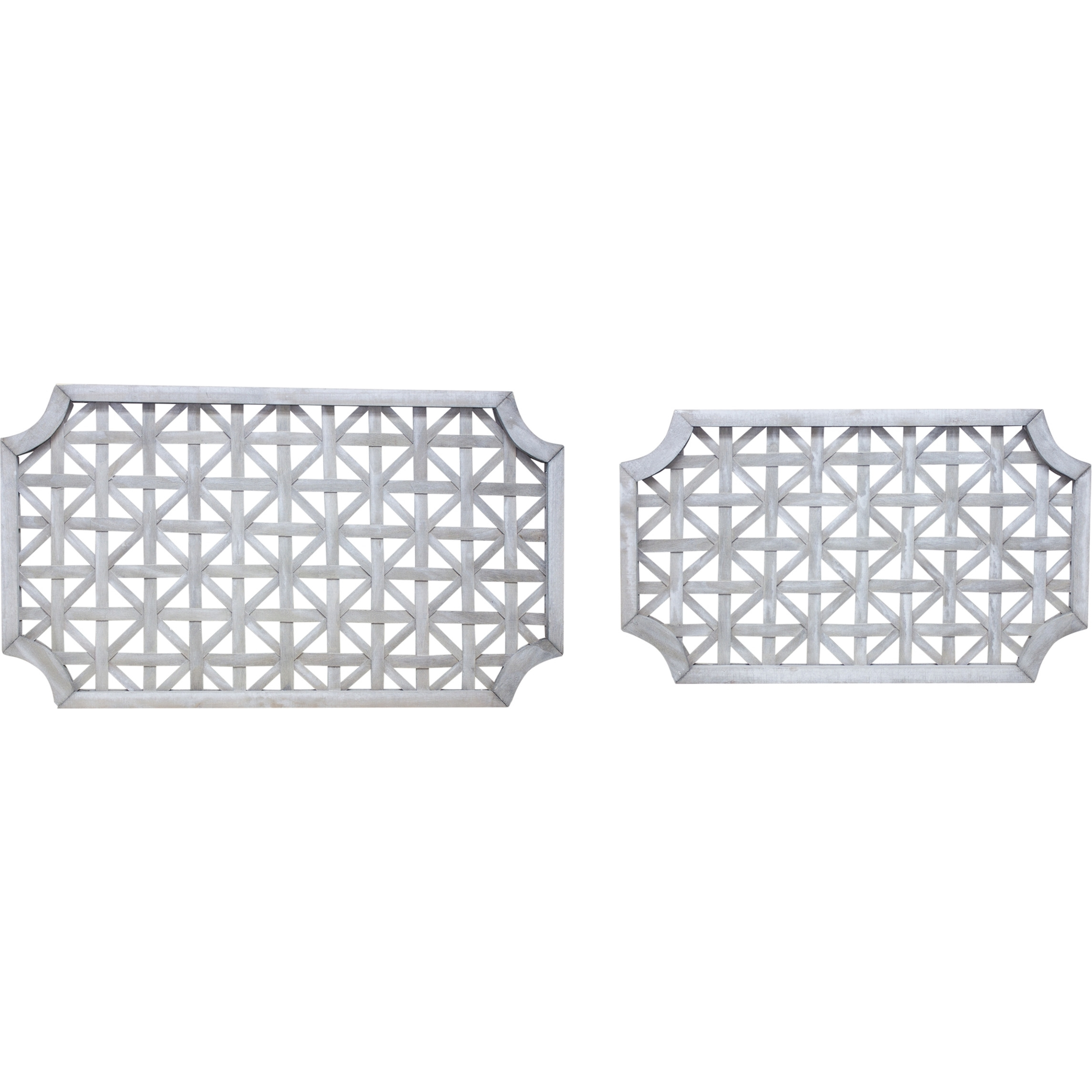 Woven Wood Wall Hanging (Set of 2)
