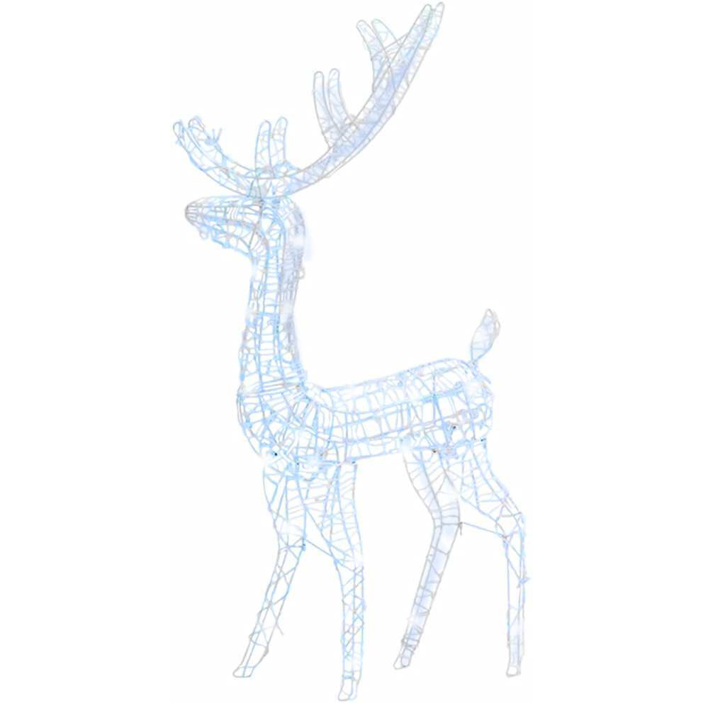 vidaXL Acrylic Reindeer Christmas Decoration 140 LEDs 4 ft Cold White