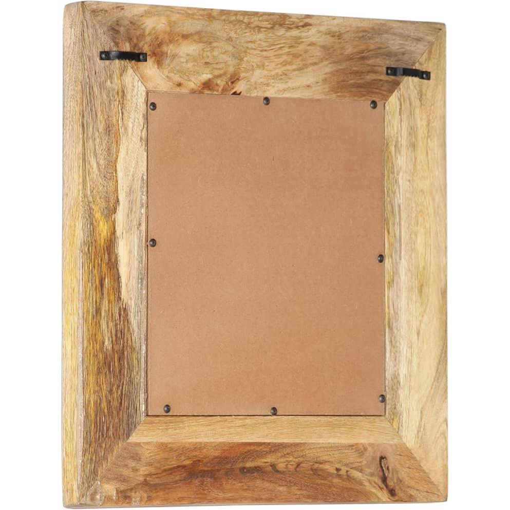 vidaXL Hand-Carved Mirror 19.7&quotx19.7&quotx1" Solid Mango Wood