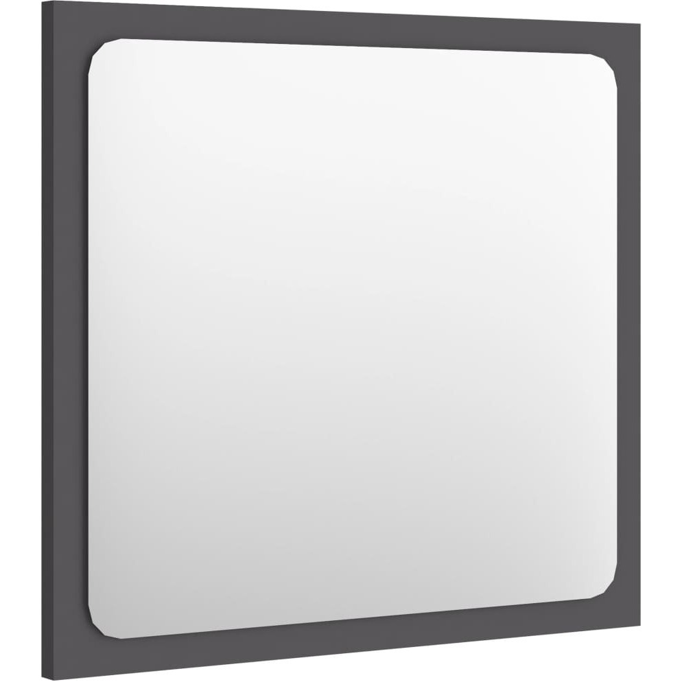 vidaXL Bathroom Mirror Gray 15.7&quotx0.6&quotx14.6" Engineered Wood