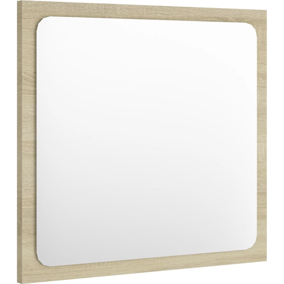 vidaXL Bathroom Mirror Sonoma Oak 15.7&quotx0.6&quotx14.6" Engineered Wood