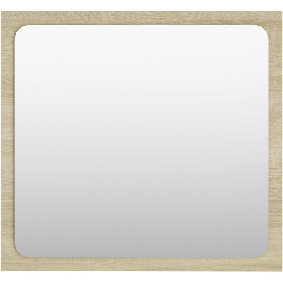 vidaXL Bathroom Mirror Sonoma Oak 15.7&quotx0.6&quotx14.6" Engineered Wood