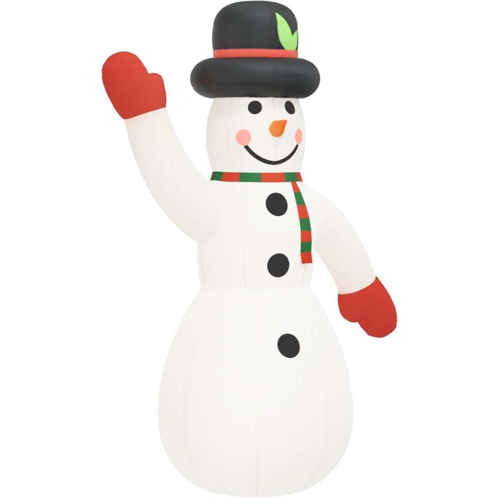 vidaXL Christmas Inflatable Snowman with LEDs 316.9"