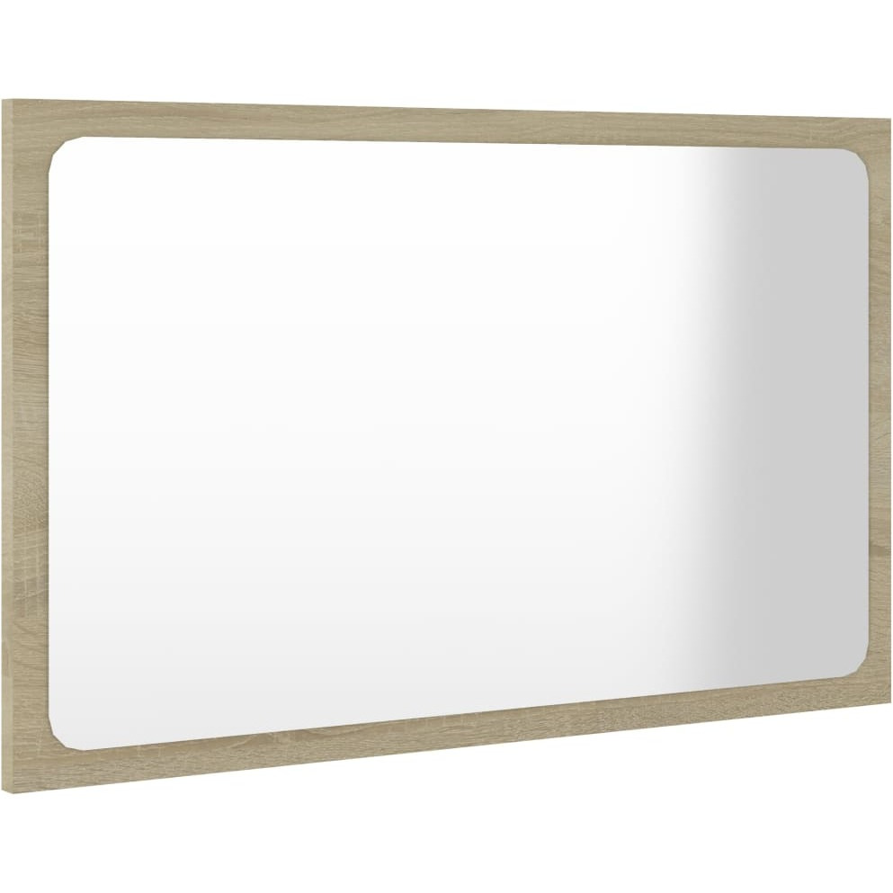 vidaXL Bathroom Mirror Sonoma Oak 23.6&quotx0.6&quotx14.6" Engineered Wood