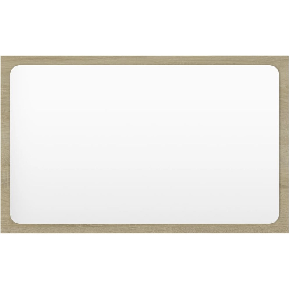 vidaXL Bathroom Mirror Sonoma Oak 23.6&quotx0.6&quotx14.6" Engineered Wood