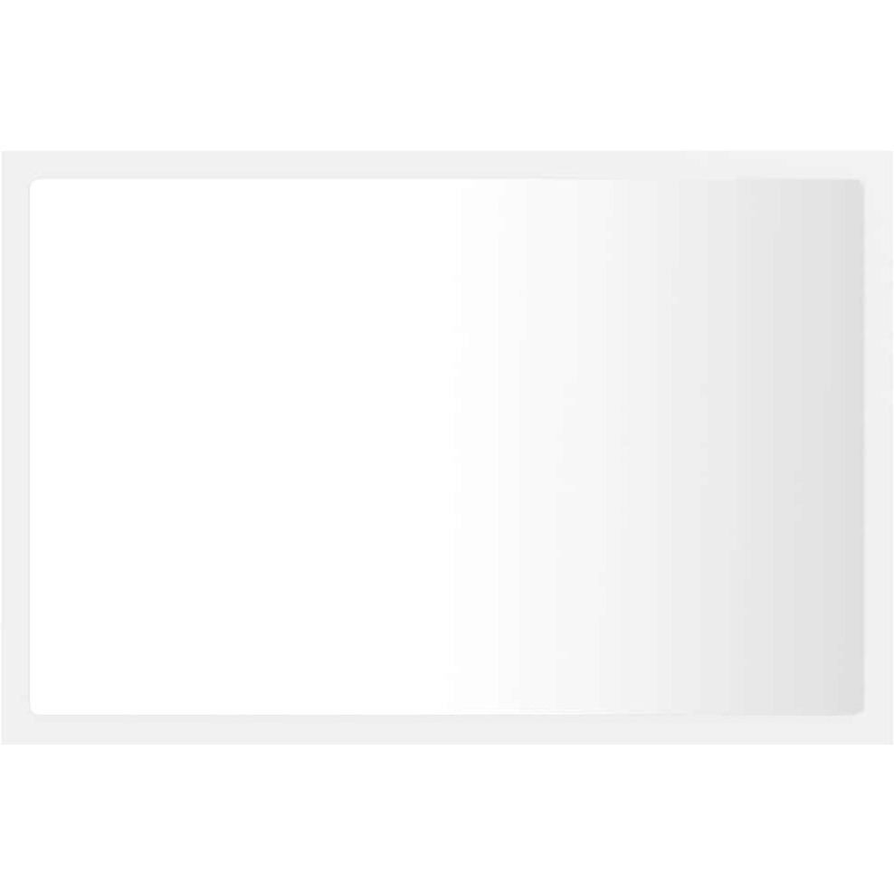 vidaXL LED Bathroom Mirror White 23.6&quotx3.3&quotx14.6" Acrylic