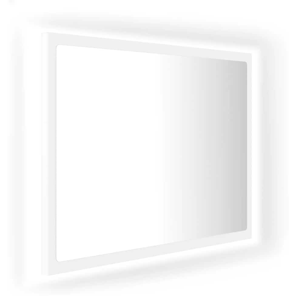 vidaXL LED Bathroom Mirror White 23.6&quotx3.3&quotx14.6" Acrylic