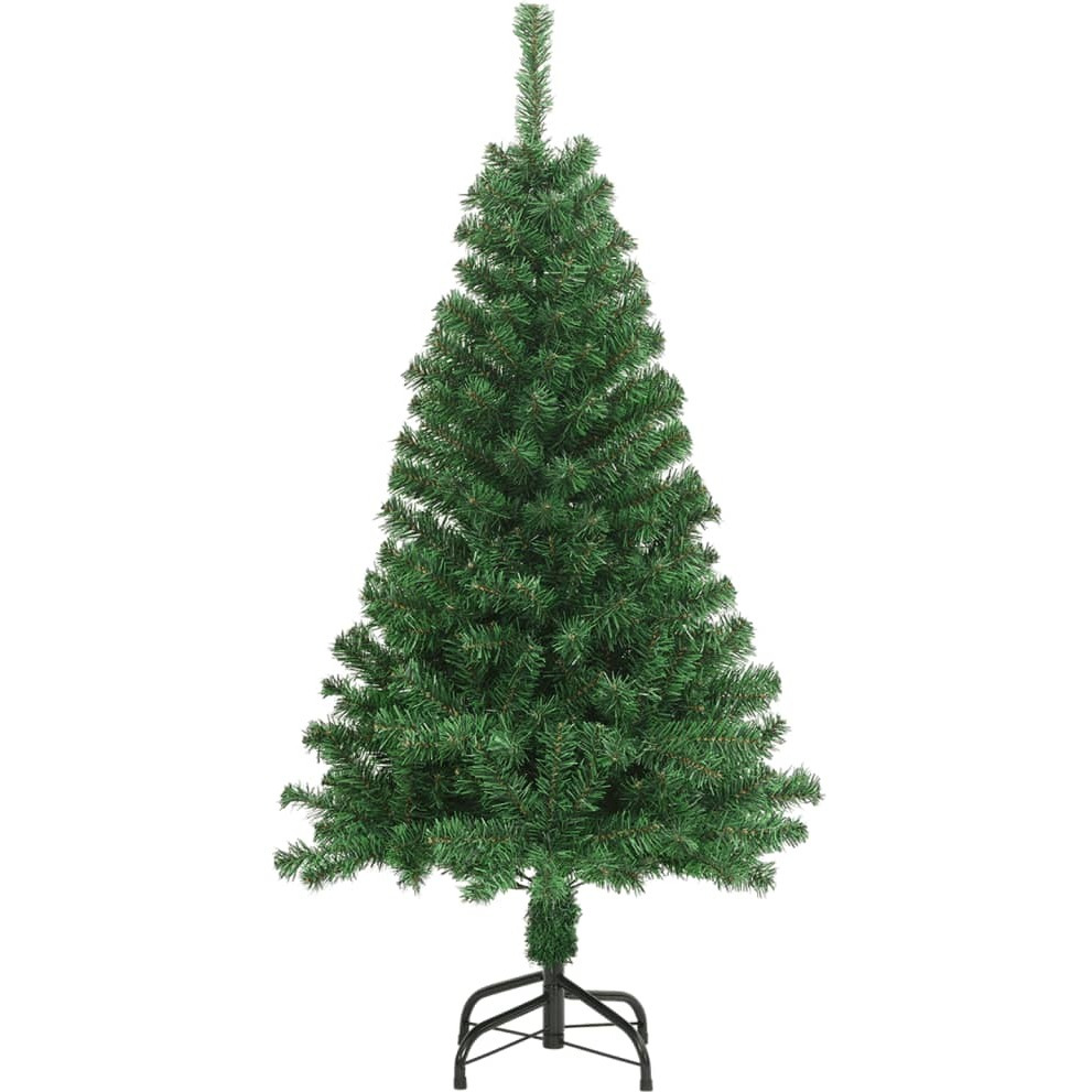 vidaXL Artificial Christmas Tree with Thick Branches Green 4 ft PVC