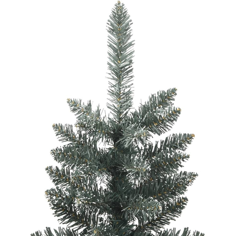 vidaXL Artificial Slim Christmas Tree with Stand Green 4 ft PVC