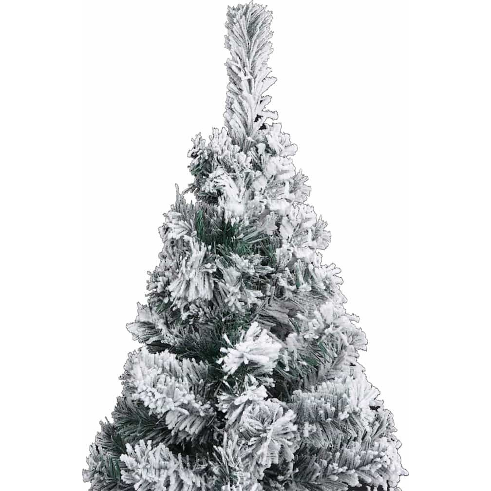 vidaXL Slim Artificial Christmas Tree with LEDs&Ball Set Green 59.1"