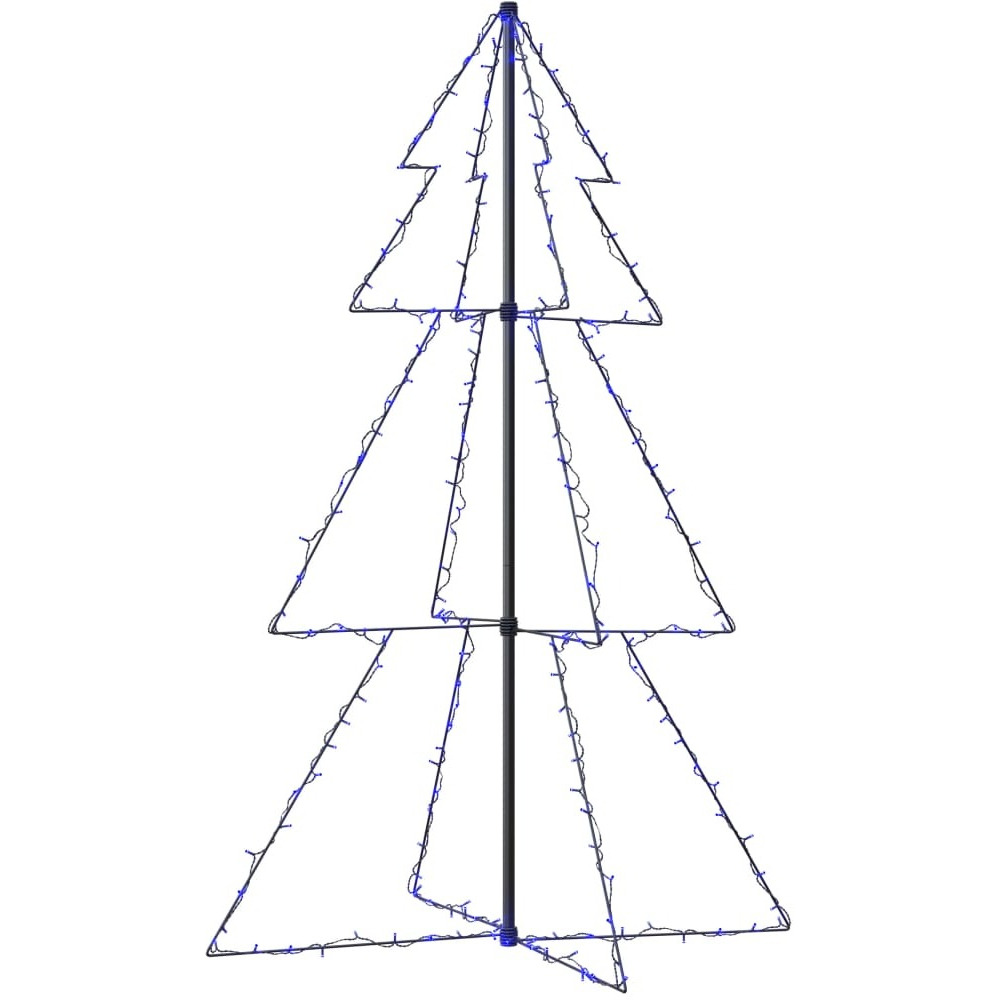 vidaXL Christmas Cone Tree 200 LEDs Indoor and Outdoor 3x5 ft