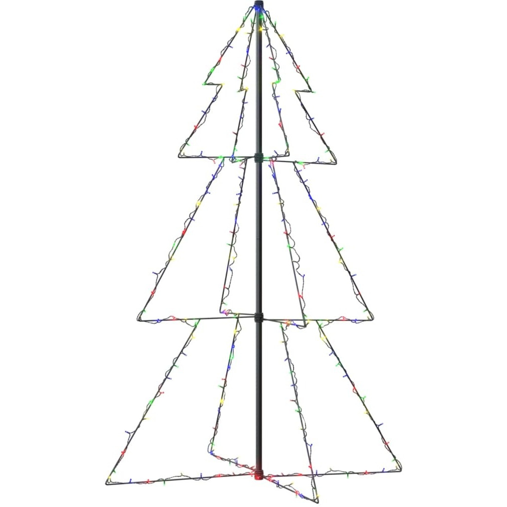 vidaXL Christmas Cone Tree 200 LEDs Indoor and Outdoor 3x5 ft